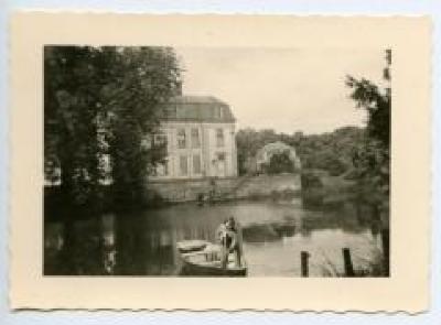Oostkant van het Kasteel van Wippelgem, jaren 1950