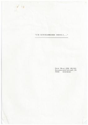 Oorlogsdagboek WO II: een gepensioneerde vertelt...