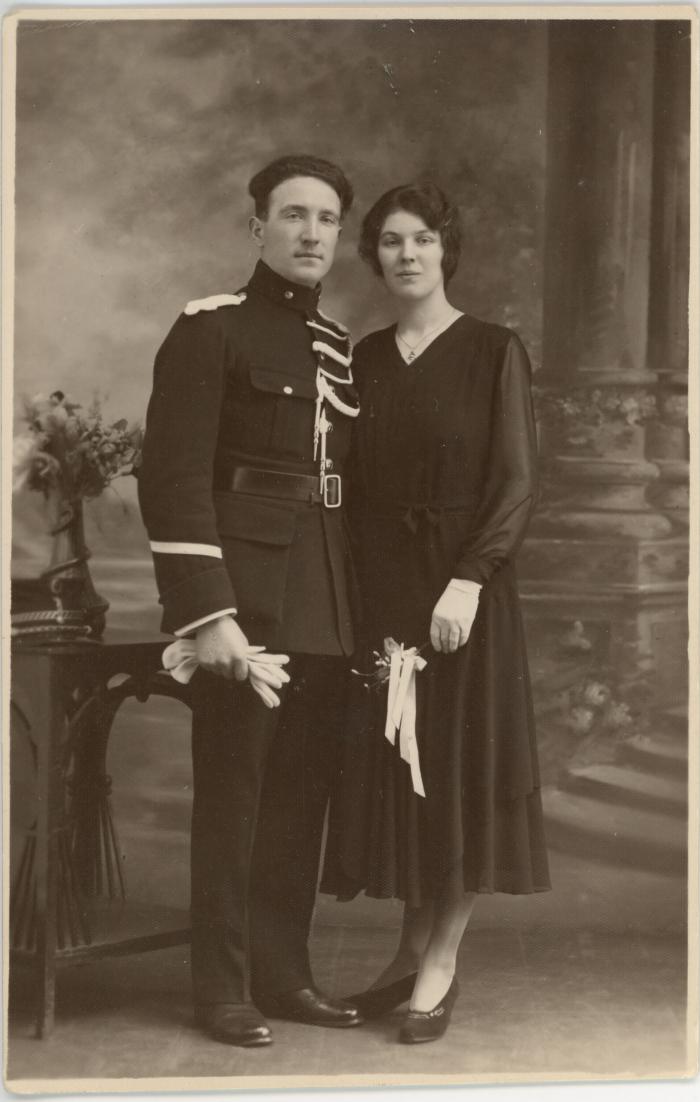 Huwelijksfoto Maurice Erbo en Joséphine Devalck