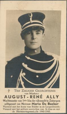 Bidprentje August-René Ally