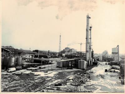 Bouw propyleenoxidefabriek Kuhlmann - december 1964