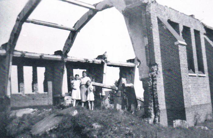 Geraamte kerk 1944