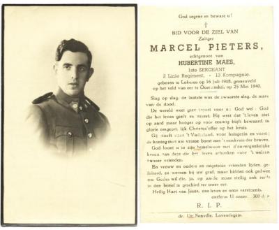 Oorlogsslachtoffer Marcel Pieters