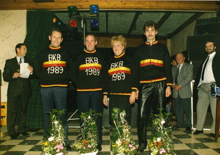 Huldiging Kampioenen van Belgie krulbol, 1989, Ertvelde