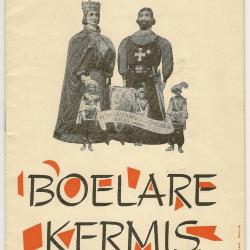Cover programmaboekje Boelare kermis 1962