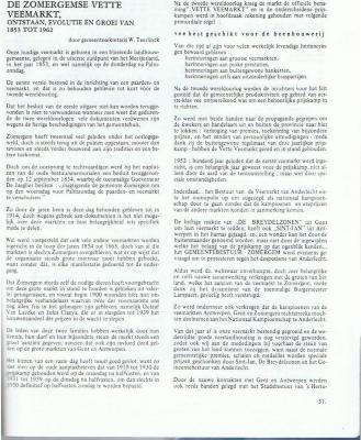 Artikel over de Vette Veemarkt uit Ons Soldatenblad, Zomergem, 1982