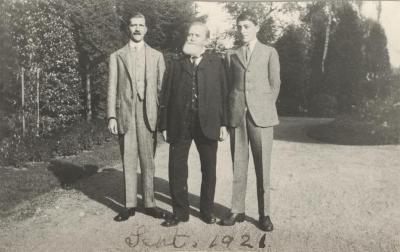 Drie generaties Enke: Peter, Hermann en Godfrey in 1921