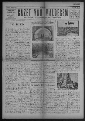 Gazet van Maldegem, 1933-08-27