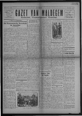 Gazet van Maldegem, 1933-07-16