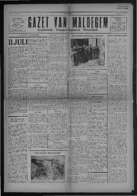 Gazet van Maldegem,  1933-07-09