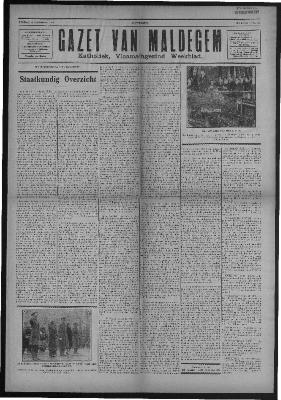 Gazet van Maldegem, 1933-11-19