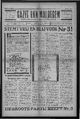 Gazet van Maldegem, 1932-10-02