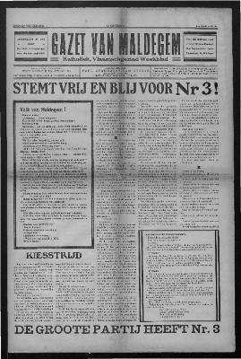 Gazet van Maldegem, 1932-10-09