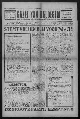Gazet van Maldegem, 1932-10-09