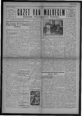Gazet van Maldegem, 1933-10-15