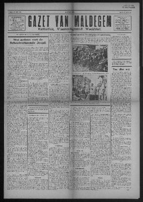 Gazet van Maldegem, 1933-07-23