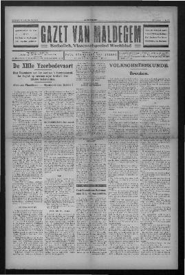 Gazet van Maldegem, 1932-08-28