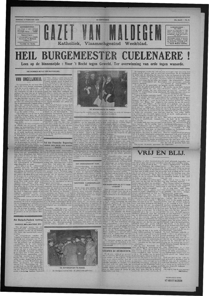 Gazet van Maldegem, 1934-02-04
