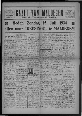 Gazet van Maldegem, 1934-07-15