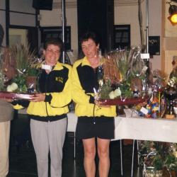 Kampioenen van Vlaanderen krulbol, Ghyselinck Katleen en Gelaude Christiane, Doornzele, 1998