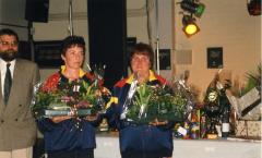 Kampioenen krulbol van Belgie, Gelaude Christiane en Van De Berghe Christine, Doornzele, 1998