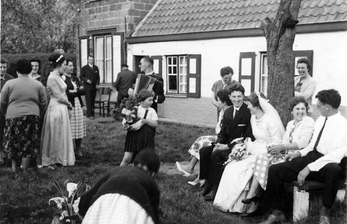 Een huwelijksfeest bij de Minnaerts in Lembeke, ca. 1950