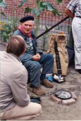Oude man, Safarkesmarkt, Wachtebeke, 1985