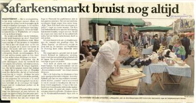 Krantenknipsel Safarkesmarkt, Wachtebeke, 1994