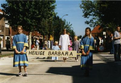 Heilige Barbara in de processie van Rieme, 2003 (II)