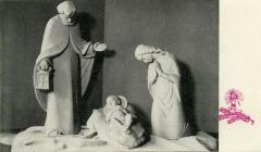 Kerstkaart van de Sint-Barbarakerk Rieme, 1963