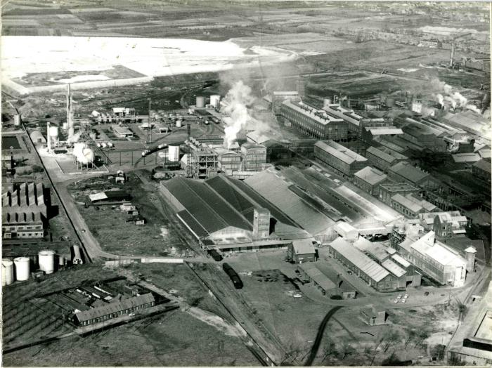 Luchtfoto deel Kuhlmannsite, jaren 1960