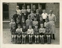Schoolfoto Jongens 3e leerjaar, Waarschoot, 1959-1960