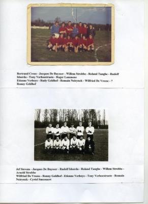 Een van de eerste ploegen van Harop in KBVB, 1965