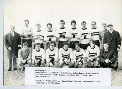 Eerste ploeg van Harop, Knesselare, 1970-1971