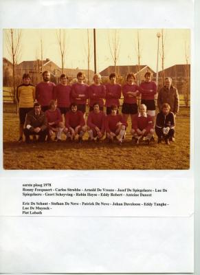 Eerste ploeg Harop, 1978-1979