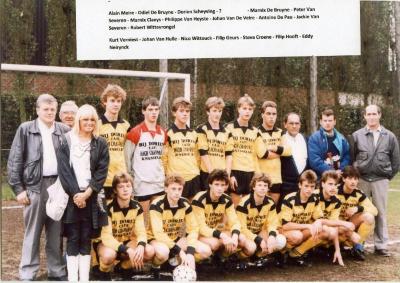 Juniors van SV Knesselare, 1985-1990