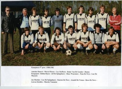 Eerste ploeg van Harop, 1980-1981