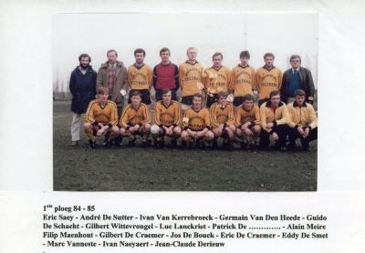 Eerste ploeg van SV Knesselare, 1984-1985