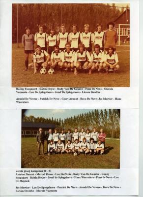 Eerste ploeg van Harop in 4de provinciale, 1980-1981