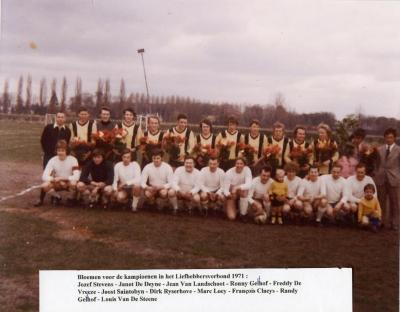 Eerste ploeg van SV Knesselare, 1971