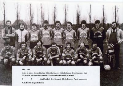 Eerste ploeg van SV Knesselare, 1981-82