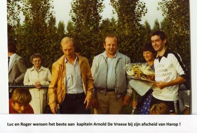 Afscheid van Harop speler Arnold De Vreese, Knesselare, 1982