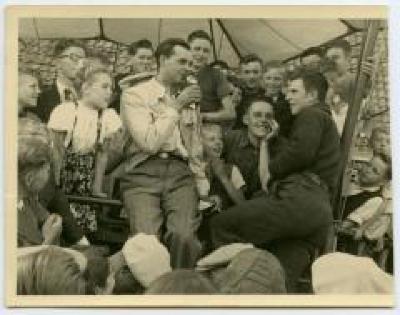 Omroeping kermiswedstrijd Wachtebeke, ca. 1950