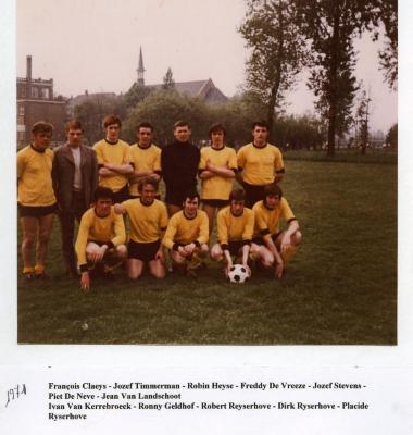 Eerste ploeg van SV Knesselare, 1971