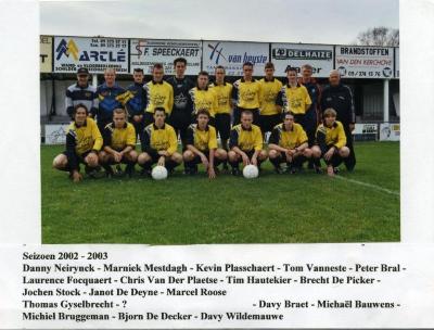VK Knesselare juniors, 2002-03