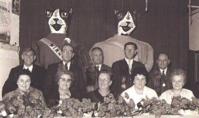 Huldiging van 5 Jubilarissen van het feestcomiteit “ De Katte ” op 6 augustus 1967