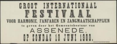 Groot internationaal festival voor harmonien, fanfaren en zangmaatschappijen Assenede
