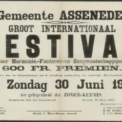 Groot internationaal festival voor harmonie- fanfaren en zangmaatschappijen Assenede
