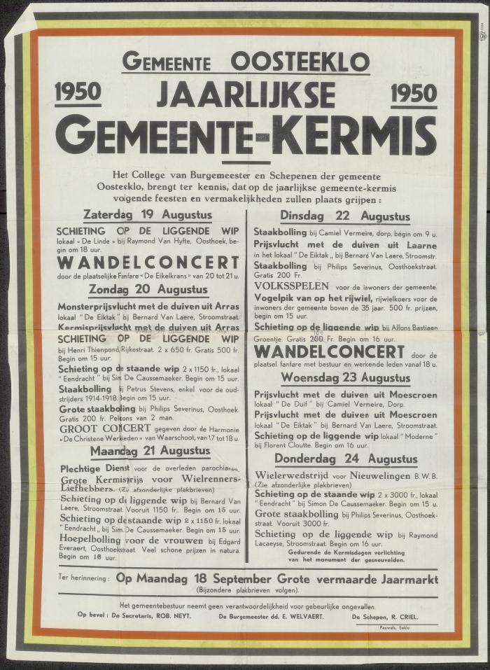 Gemeente-Kermis Oosteeklo
