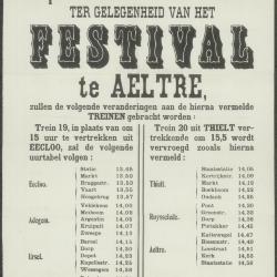 Treinen ter gelegenheid van het FESTIVAL Aalter
